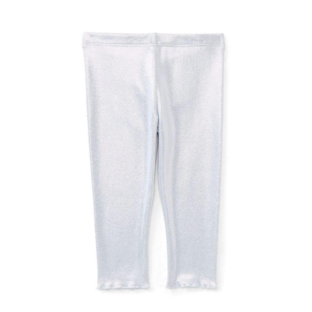 Garanimals Girls Silver Foil Leggings w/ Lettuce Edge 🐥 Size 24 Months 🔥 NEW